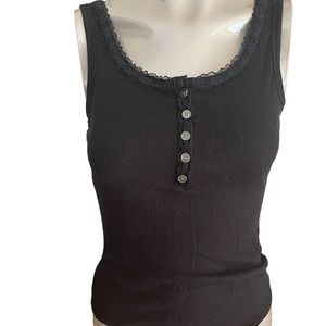 Ribbed Henley Bodysuit